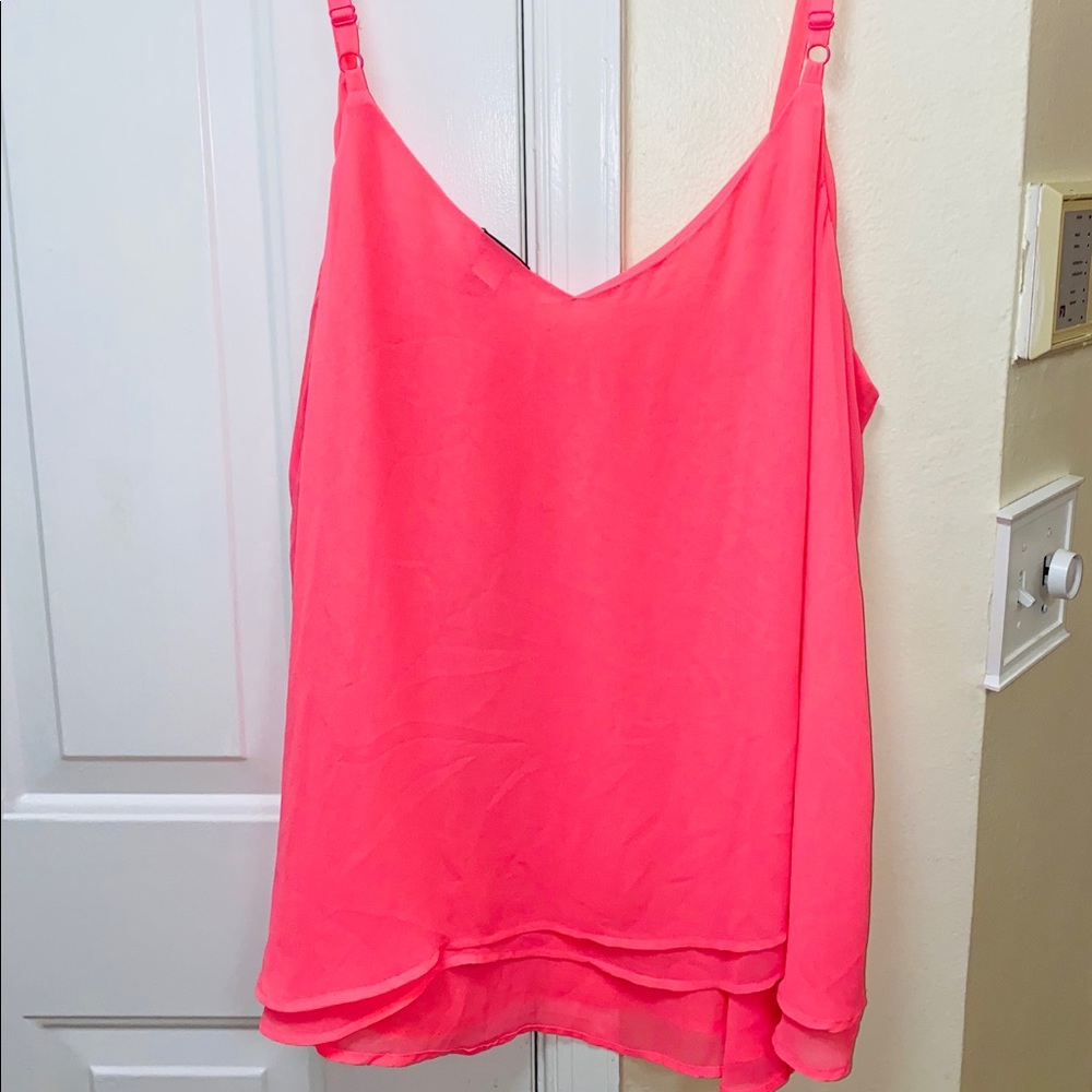 Torrid Hot pink tank top Blouse